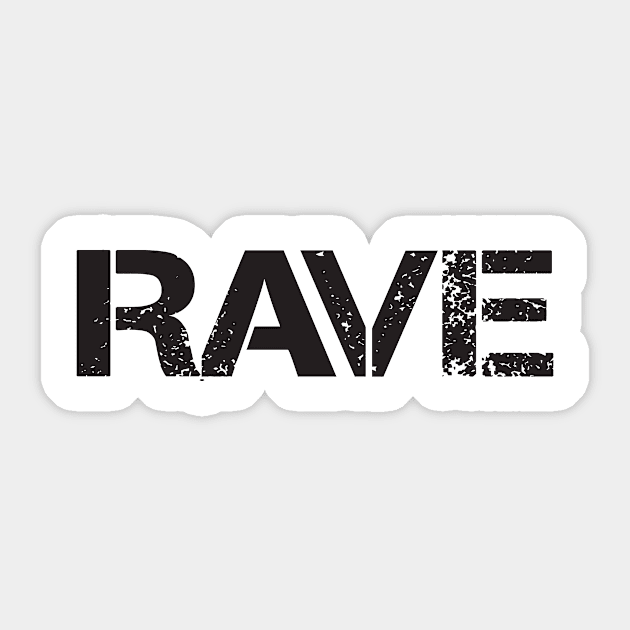 Rave Raving Techno Music Party Raver Gift Sticker by Jackys Design Room